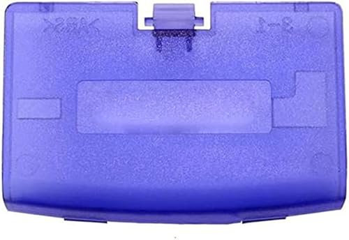 Battery Back Shell Door Lid Cover Case for Gameboy Advance GBA Console Replacement (Clear Light Purple)