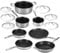 HexPro 13-Piece Stainless Steel Hybrid Cookware Set – Tri-Ply Nonstick Frypans, Milk Pots, Soup Pot & Lids – Stay-Cool Handles – Scratch-Resistant, Dishwasher, Oven & Induction Safe.