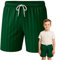 SchoolStitch® Kids Unisex Shadow Stripe PE Shorts, Girls Boys Drawstring Waist Football Shorts, School Sports Gym Running Boys and Girls’ Activewear Stretchy Short Pants, Ages 2-13 Bottle Green