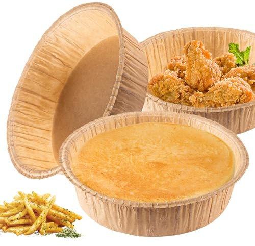 10 Piece Paper Disposable Pie Pans,Pie Plates Disposable for Baking (6 Inch)