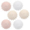 TEMPNAP 6 pezzi Tovagliette Rotonde PVC con Design e Moderno Sottopiatto Isolante e Antiscivolo per Decorazione Ristoranti e Uffici