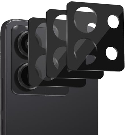 Teenrpov Teenrpo Protector de Lente de Cámara Compatible con Xiaomi Redmi Note 13 Pro 5G, 3 Piezas Dureza 9H HD Cristal Vidrio Protector de Cámara, Anti Rasguños Vidrio Templado Película Protectora