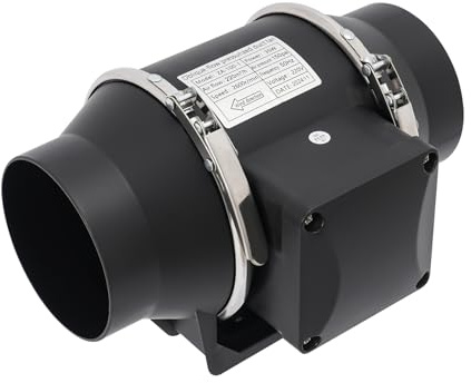 BraveeFly 35W Rohrventilator regelbar - Abluftventilator für Rauchabzug, Lüftung, Heizung, Kühlung, Wachstumszelte und Hydrokultur