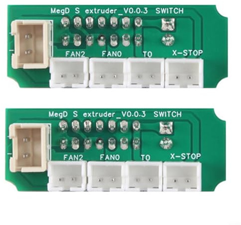 GLFLOW Hot End Ersatzteil Extruder Transfer PCB Board mit Auto Leveling Interface kompatibel mit Anycubic Mega S und Mega Pro -3D Druckern, 2 Stück