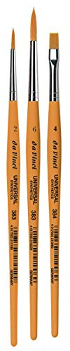 da Vinci Student Series Universalpinsel-Set für Schüler und Anfänger 3 Bürsten