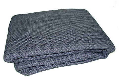 Breathable Caravan Awning Carpet Weaveatex Motorhome Tent Groundsheet Matting - Blue/Grey (2.5m x 4m)