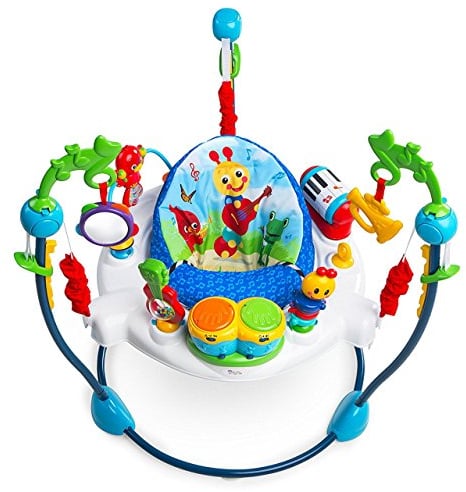 Baby Einstein, Neighborhood Symphony Spring- und Spielcenter, Spielstation mit Lichtern, Musik & 15+ Spielzeugen, 360° drehbar, motorische Entwicklung, 3 Sprachen, Kinder ab 6 Monaten