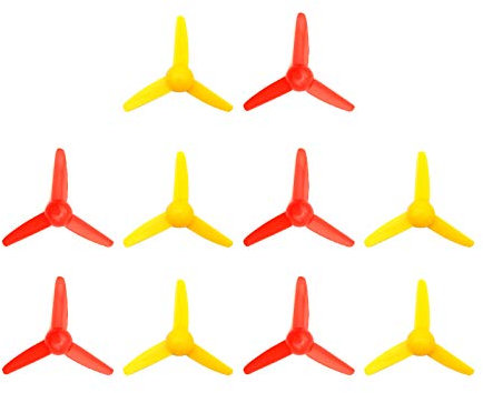 EUDAX Micro moteur DC 2 mm Hélice avec 3 ailettes 80 mm en forme de ventilateur pour ventilateur feuilles bateau RC bateau bricolage avion science et jouets éducatifs