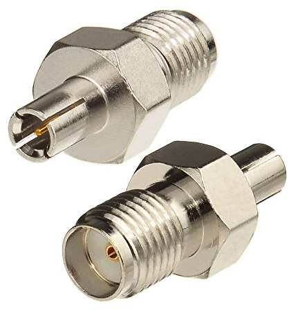 Eightwood Adaptateur Coaxial TS9 vers SMA Femelle Adaptateur Adaptateur Antenne 4G 50 ohm 2pcs pour routeur 4G Netgear AC785 Hsdpa Huawei 2G 3G 4G LTE Antenne UMTS Mobile