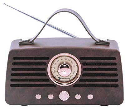JHKJ Retro Bluetooth-Lautsprecher, Tragbarer Kabelloser Lautsprecher Bluetooth Mit Radio Fm, Stereo-Lautsprecher für Den Heimgebrauch im Freien,C