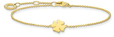 Thomas Sabo Armband Kleeblatt gold vergoldetes Silber A1990-413-39-L19V