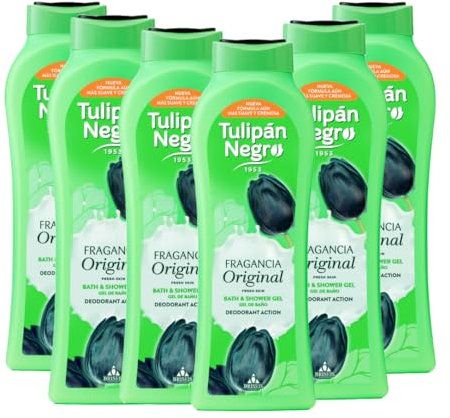 PACK 6 UDS. GEL DE BAÑO ORIGINAL 650ML, TULIPÁN NEGRO.