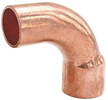 SOMATHERM FOR YOU, Courbe grand rayon à souder 90° Mâle-Femelle pour tube cuivre Ø12 - Sachet de 2 pièces - Idéal pour raccordements plomberie eau chaude/froide