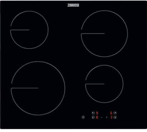 Zanussi 60cm 4 Zone Ceramic Hob Black