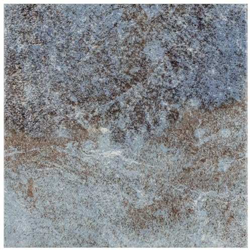 SomerTile FGA6OCB Ocean Coral Bay 15,2 x 15,2 cm piastrelle in porcellana per pavimento e parete, 32