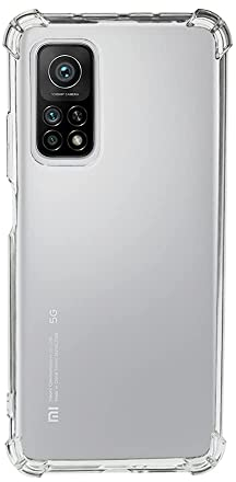 QUITECO Cover Trasparente per Xiaomi Mi 10T 5G / Mi 10T Pro 5G, Custodia Resistente in TPU, Anti Urto con Angoli Rinforzati, Protezione Bordi e Antigraffio
