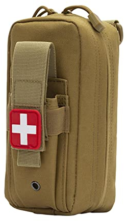 weemoment IFAK Erste-Hilfe-Tasche Mini – Trauma Outdoor Survival Reisen Camping Wandern Jagd Haushalt Notfall Erste Hilfe Kit Halter Tasche