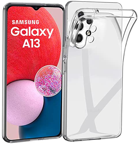 Oprimio Crystal Clear Case for Samsung A13, Silicone Case, 100% Transparent, German Material, Ultra Thin, Clear Mobile Phone Case for Samsung Galaxy A13 4G