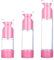 XNHIU 3PCS Airless Pump Bottles 15/30/50ml Refillable Empty Clear Bottle Travel Containers Pump and Spray Bottle Kits