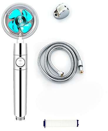 APBEAM Pommeau de Douche à Main Haute Pression à hélice Turbo Ventilateur Hydro Jet pommeau de Douche avec Filtre