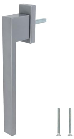 Design Aluminium Terrassentürgriff Dublin PSK - pulverbeschichtet, Farbe:Silber F1, Stiftlänge:35mm