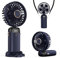 Refluxe Ventilatore Portatile, Fan USB 4200mAh con Display LED, 3-in-1 Mano/Collo/Da Scrivania, Regolabile a 90° e Pieghevole, per Ufficio, Camera, Viaggi e Regali Estivi (Blu)