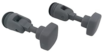 CR-MOESANCO® 2 Pomos Cierre para Ventana de Caravanas Autocaravana Barco o Camper (Gris)