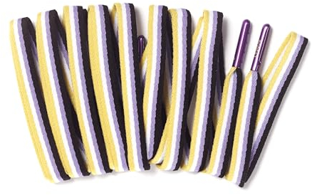 Pride.Direct® Non-Binary Schnürsenkel 120cm | LGBT Accessoires | LGBTQ+ | Pride