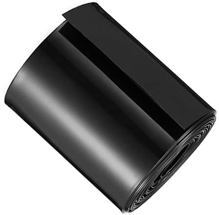 DMiotech 65mm Piatto 5m Batteria Manicotti PVC Involucri Calore Retraibile Tubo per AA Pacco Batteria Nero