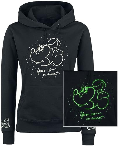 Micky Maus So Sweet Frauen Kapuzenpullover schwarz