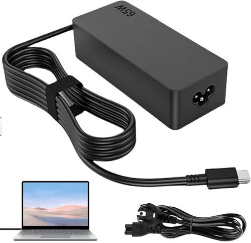 Leikurvo 65W USB C alimentatore caricabatterie: cavo di ricarica per laptop USB C Type C alimentatore per Lenovo ThinkPad adattatore T480 T580 E580 alimentatore caricabatterie 20V 3.25A AC Type C ada