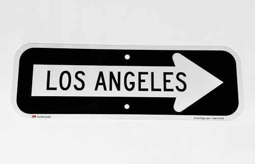 Road Sign Los Angeles USA Panneau Routier signalisation Direction Made in America Original