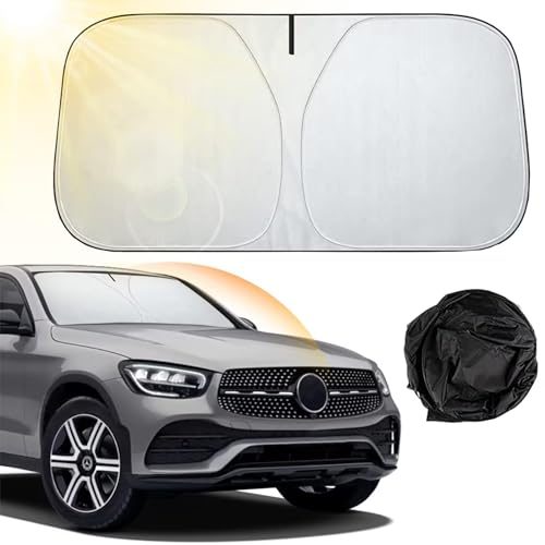 VASIN Parasol Parabrisas Coche, Protector Solar para Luna Delantera, Plegable, 145 * 80CM
