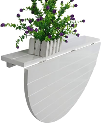 LIFENGFF Wandtisch Drop-Leaf-Tisch, Massivholz-Halbkreis-Wandtisch Esstisch, Klapptisch Esstisch Küchentisch Für Die Wand Bartisch Stehtisch Wandtisch Tisch Klappbar Zur Wandmontage
