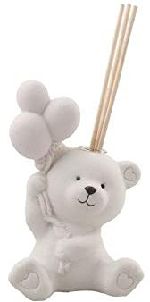 Generico Profumatore Orso Orsetto con Palloncini Rosa 13 cm BOMBONIERA