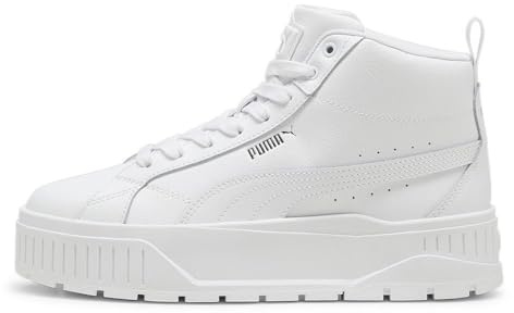 PUMA Damen Karmen II Mid Sneakers 41 White Silver Metallic