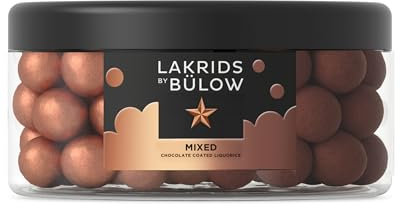 LAKRIDS BY BÜLOW - 550g Mixed - Classic Caramel + Double Chocolate - Dänische Gourmet Lakritz-Kugeln - Weicher Lakritzkern umhüllt von süßer Schokolade