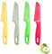 Ailelan 4-Pack Small Kitchen Knife Sets with Protective Cover, Durable and Sharp Vegetable Knives, Stainless Steel Suitable for Most Vegetables, Fruits and Meat