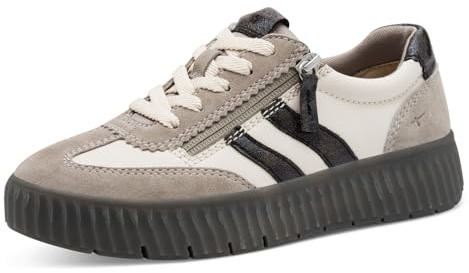 Tamaris Wide FIT Sneaker Materialmix Leder/Textil/Synthetik H-Weite