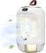 Aire Acondicionado Portátil 4 en 1, Mini Enfriador de Aire con 3 Velocidades, Luz Nocturna, Oscilante a 180°, Humidificador Recargable para Dormitorio, Oficina, Camping Blanco (blanco)