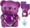 Ours Rose Eternelle avec Collier, Cadeau Saint Valentin pour Femme, Ourson avec Rose Eternel, Bijoux Cachée, Personnalisée Cadeau de Noël, Cadeau Anniversaire Femme, Cadeau Maman Fête des Mères