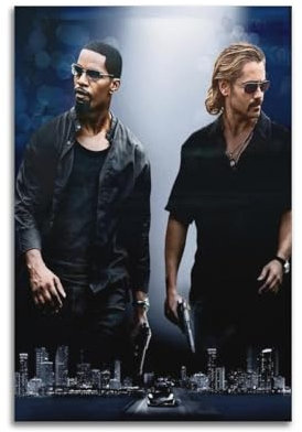 DGYKJTYDW Miami Vice Filmposter, 1 Poster, dekoratives Gemälde, Leinwand, Wandposter und Kunstdruck, moderne Familienschlafzimmer-Dekoration, Poster, 30 x 45 cm