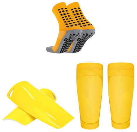 Calze lunghe tubolari protezioni per le gambe manica per polpaccio confortevole kit sportivo da calcio giovanile parastinchi Set di calzini lunghi per gambe a tubo lungo manica per polpaccio