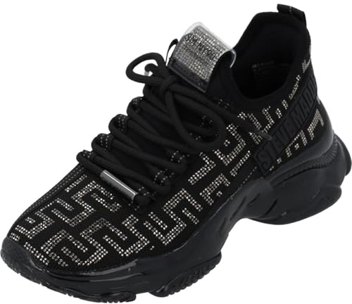 Black/Silver Maxout Trainer by Steve Madden