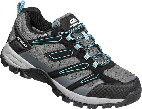 NORDCAP wasserdichte Trekkingschuhe für Damen und Herren, robuste Sportschuhe mit griffiger Profilsohle, Outdoor Sneaker – leicht & vielseitig, Gr. 37-46