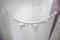KS Handel 24 ALU BOGENSTANGE 80x80 cm DUSCHVORHANGSTANGE OVAL WEISS OVALSTANGE FÜR DUSCHVORHANG! ARCHED ROD WHITE!