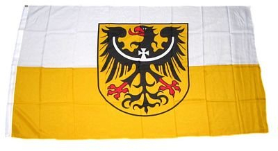 Flagge Fahne Niederschlesien 90 x 150 cm FLAGGENMAE®