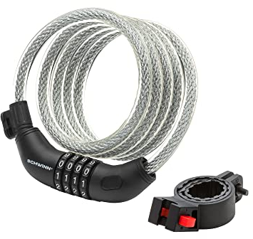 Schwinn SW77778A-12UK Anti Theft Bike Lock, 6 Foot/12mm Cable