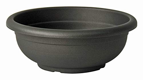 Euro3Plast Olimpo Blumenschale ohne Untersetzer in rund 50 cm in anthrazit 1361.62