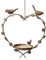 Bird Feeder Dish Vintage Hanging Heart Spring Summer Garden Accessory Wedding Anniversary Gardening Gift Idea